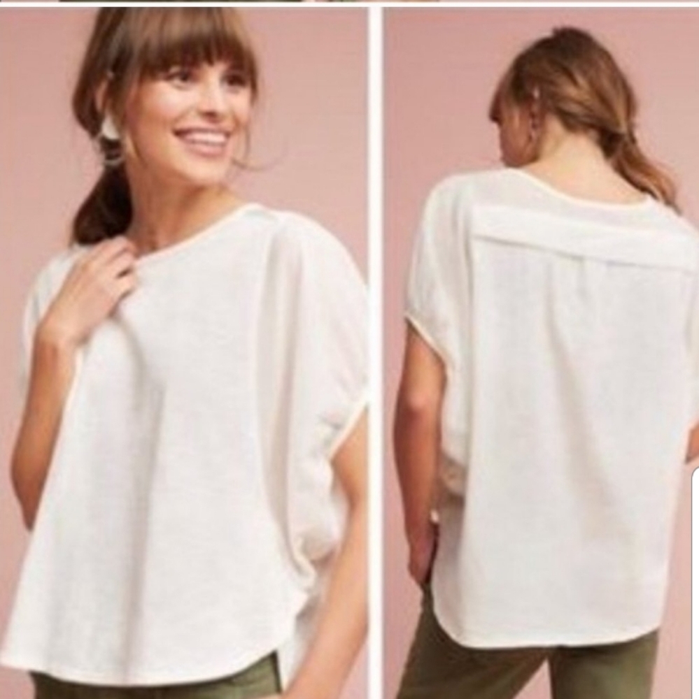 Anthropologie Eri Ali Briony Balloon Sleeve Top